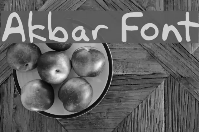 Akbar フォント examples