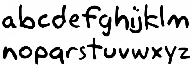 Akbar フォント 小文字