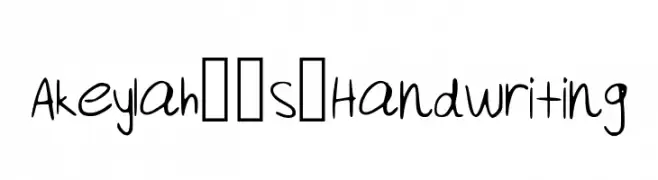Akeylah__s_Handwriting  フリーフォントのダウンロード