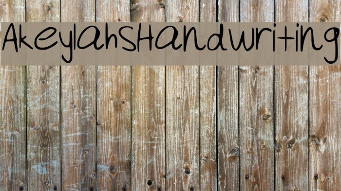 Akeylah__s_Handwriting Font examples