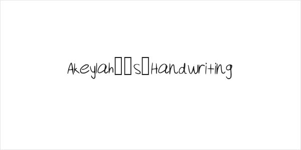 Akeylah__s_Handwriting Logo