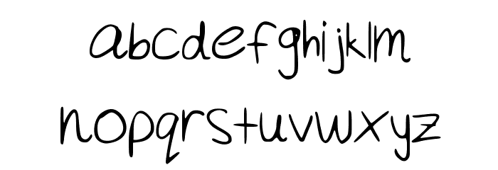 Akeylah__s_Handwriting Font LOWERCASE