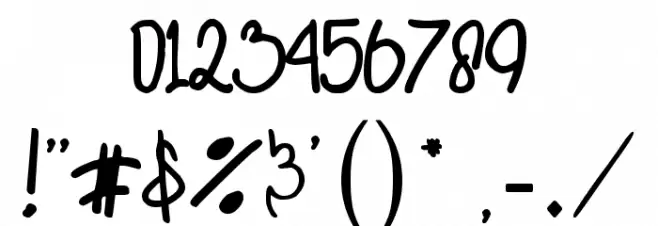 Akhadias Font OTHER CHARS