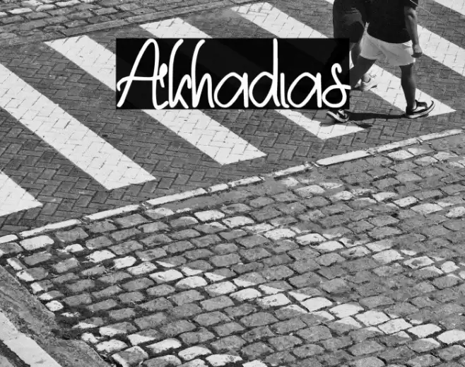 Akhadias Font examples