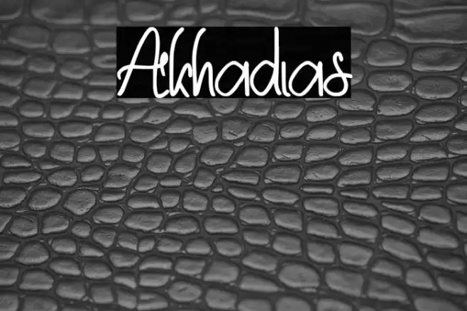 Akhadias Font examples