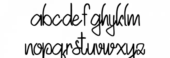 Akhadias Schriftart Kleinbuchstaben