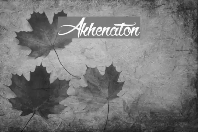Akhenaton Font examples