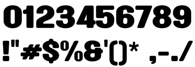 Akhir Tahun Font OTHER CHARS