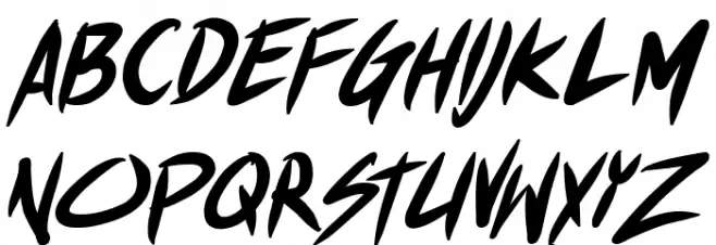 Akiba Punx 2 Bold Italic Schriftart Groß