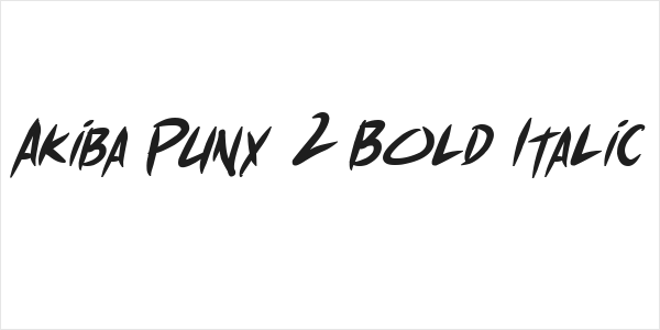 Akiba Punx 2 Bold Italic Logo