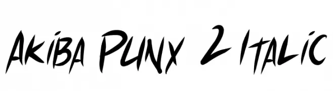 Akiba Punx 2 Italic  baixar fontes gratis