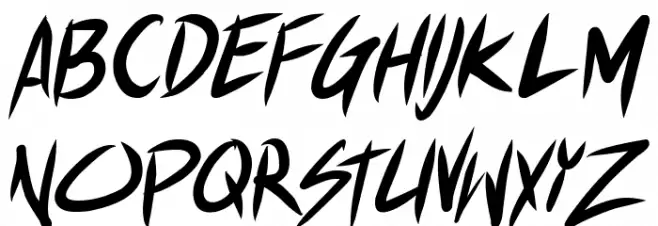 Akiba Punx 2 Italic Polices MAJUSCULES
