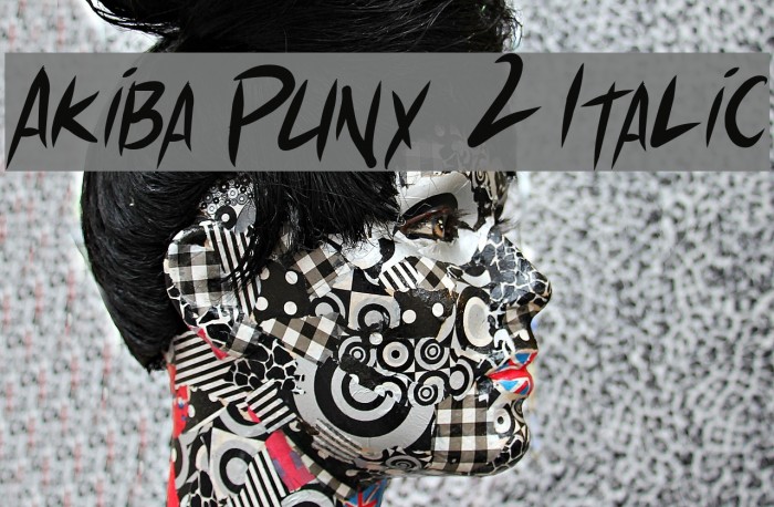 Akiba Punx 2 Italic Font examples