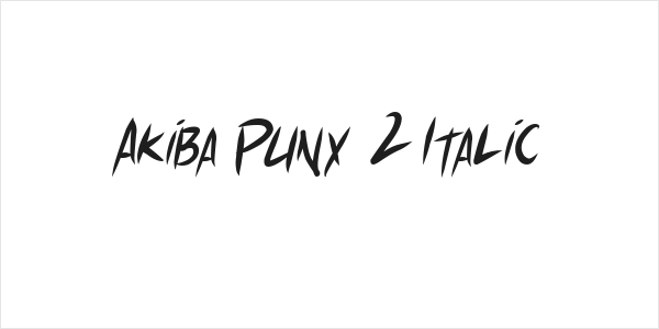 Akiba Punx 2 Italic Logo