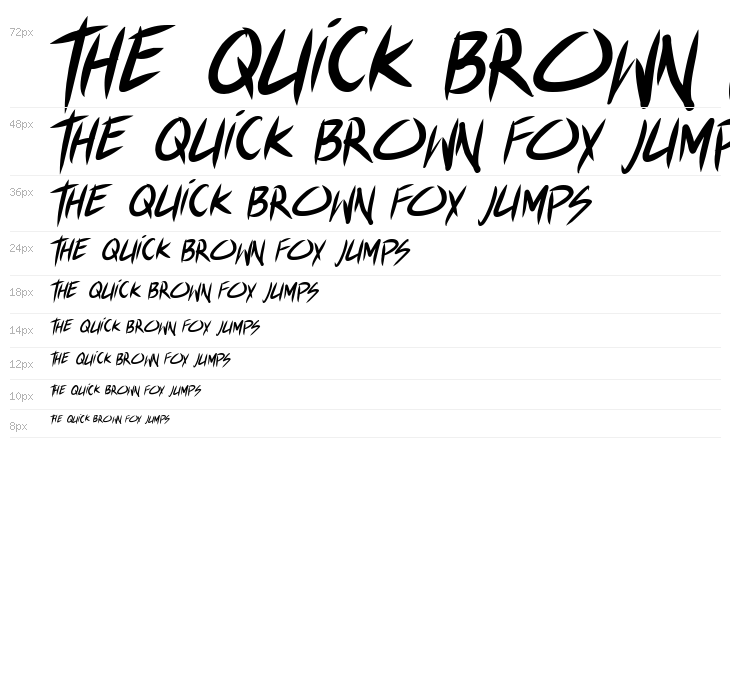 Akiba Punx 2 Italic Waterfall