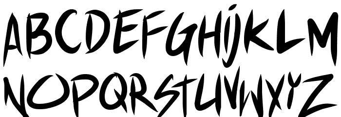 Akiba Punx 2 Font LOWERCASE