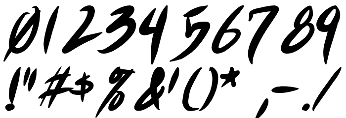 Akiba Punx Bold Italic Font OTHER CHARS