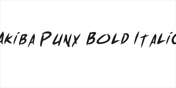 Akiba Punx Bold Italic Logo
