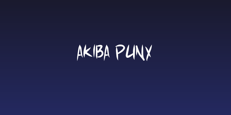 Akiba Punx Social Header
