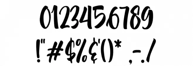 Akidan Hatory Font OTHER CHARS