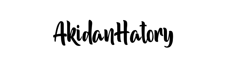 Akidan Hatory  Free Fonts Download