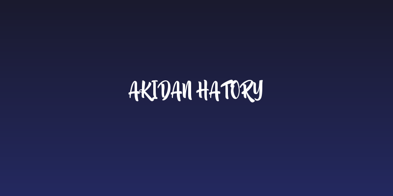 Akidan Hatory Social Header