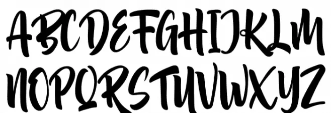 Akidan Hatory Schriftart Groß