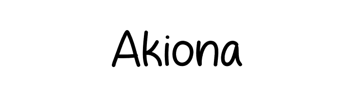 Akiona  les polices de caractères gratuit tlcharger
