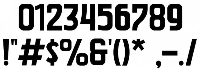 Akira Jimbo Font OTHER CHARS