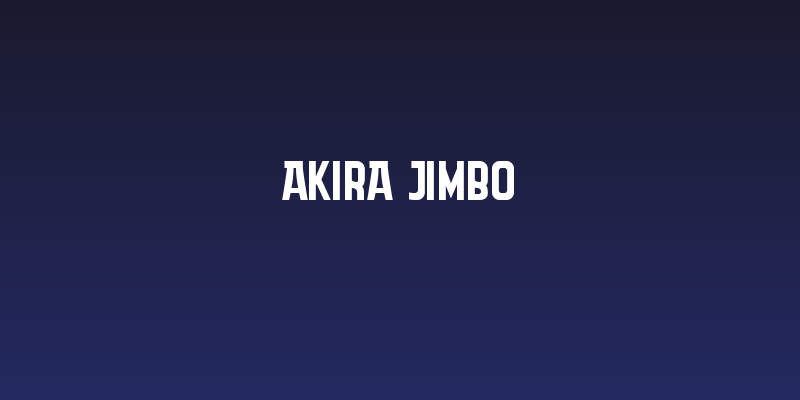 Akira Jimbo Social Header