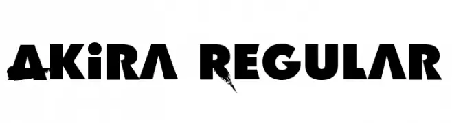 Akira Regular  Free Fonts Download