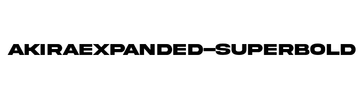 AkiraExpanded-SuperBold  Frei Schriftart Herunterladen