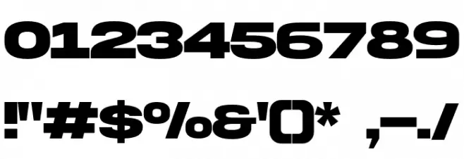 AkiraExpanded-SuperBold Font OTHER CHARS