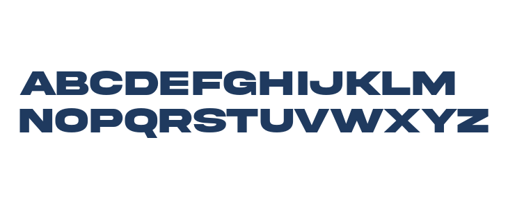 AkiraExpanded-SuperBold Lowercase