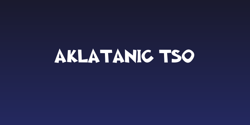 Aklatanic TSO Social Header