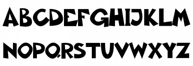 Aklatanic TSO Schriftart Groß