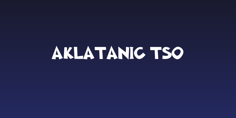 Aklatanic TSO Social Header