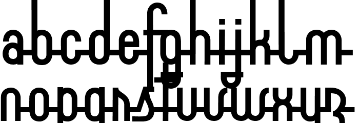 Aklirics Font LOWERCASE