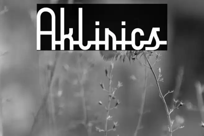 Aklirics Font examples