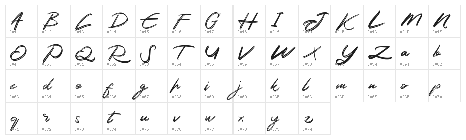 Akod FREE Character Map