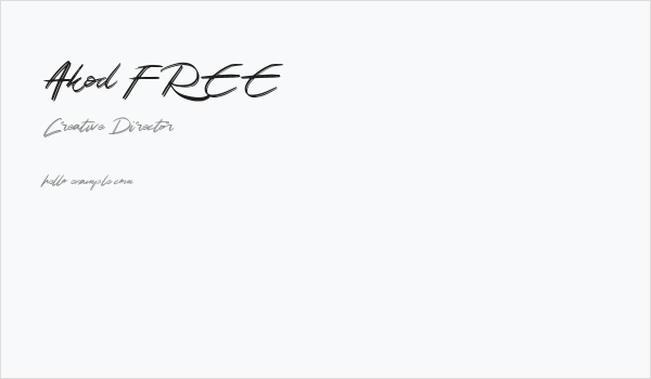 Akod FREE Business Card