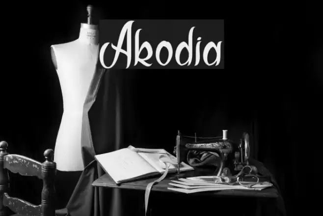 Akodia Font examples