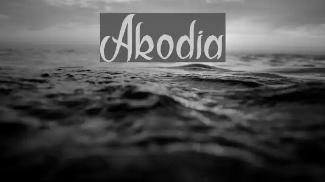 Akodia Font examples