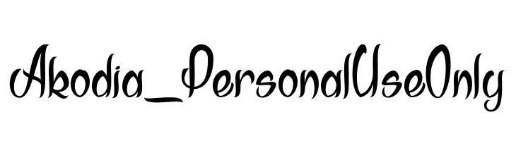 Akodia_PersonalUseOnly  les polices de caractères gratuit tlcharger