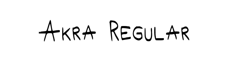 Akra Regular  font caratteri gratis