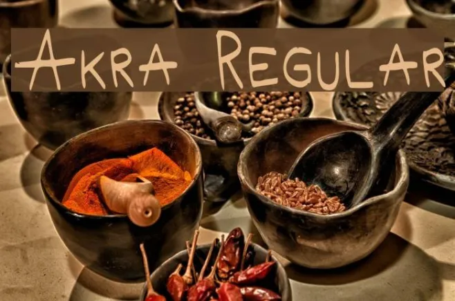 Akra Regular Example 3