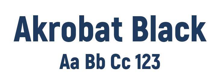 Akrobat Black Font Preview
