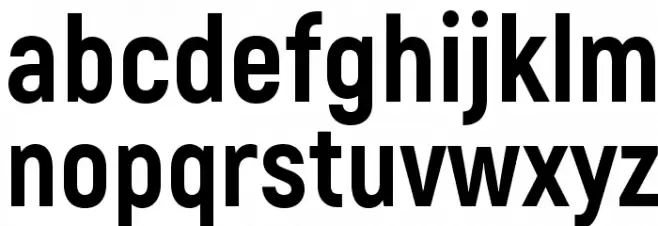 Akrobat ExtraBold Font Litere mici