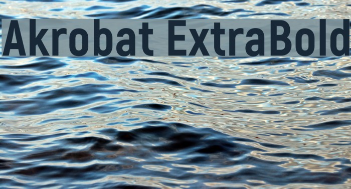 Akrobat ExtraBold Example 1