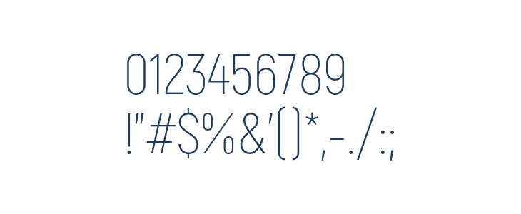 Akrobat ExtraLight Other Characters